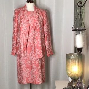Harve Benard Coral & Ivory (Sheath Dress w/Jacket)